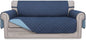 Easy-Going Reversible Couch Cover, 2 Cushion Sofa, Dark Blue/Light Blue | by Easy-Going