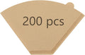 Disposable Coffee Paper Filters for Ninja Dual Brew Coffee Maker,200 Pcs #4 Cone Replacement Filter Compatible with Ninja DualBrew Pro CFP301 CFP201 Coffee Maker