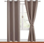 Blackout Curtains for Bedroom, 42 x 84 Inches Long, 2 Panels | Thermal by Hiasan