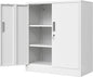 Wanfu Metal Storage Cabinet, Utility Room-White by Wanfu