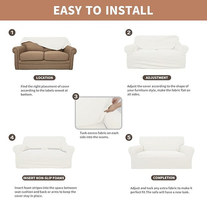 Easy-Going 100% Waterproof Couch Cover, 3 Cushion Oversized Sofa Cover | - Image 5