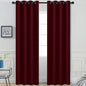 Yakamok Room Darkening Curtains 52x84 inch Length Wine Red-Living Room | 2 by Yakamok