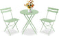 GarveeLife 3 Piece Patio Bistro Set, Folding Patio Bistro Table and Chairs Set by GarveeLife