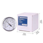 MEASUREMAN Fully Stainless Steel Pot, Kettle, Brewing Bimetal Thermometer, 3" Dial, 2-1/2" Stem, 0-250 deg F/-20-120 deg C, -1% Accuracy, Adjustable, 1/2" NPT Back Mount