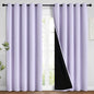 Yakamok 100% Blackout Lined Panels, Room Darkening Thermal Insulated Blackout by Yakamok