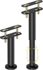 Wlrrcwdttc 2 Pcs Adjustable Height Bed Support Legs 7.08-12.6 inch, Bed Frame by Wlrrcwdttc