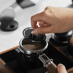 MHW-3BOMBER Espresso Puck Screen Holder - Silicone Puck Screen Stand - Compatible with 58mm 53mm 51mm Reusable Coffee Filters 3 Coffee Filters - Coffee Puck Screen Holder SP5537-OS
