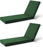 2 Pcs Chaise Lounge Cushions Outdoor Set of 2, Outdoor Chaise Cushion by Aegisun