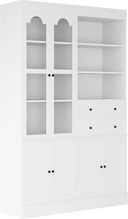 VilroCaz 75'' Tall Freestanding Kitchen Pantry Cabinet, Wood Large Cupboard - Image 6
