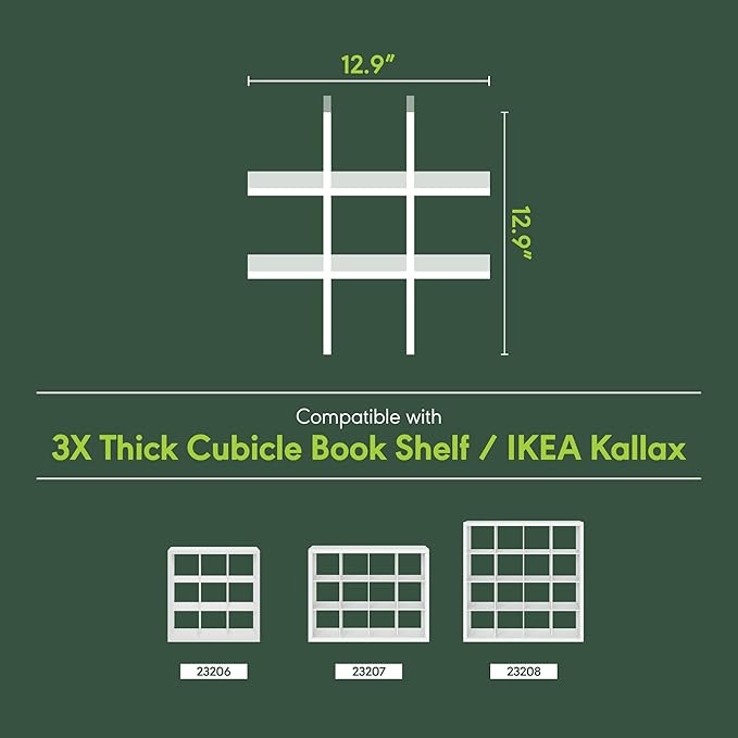 Furinno Cubicle Cube Insert, 9-Compartment Cube Organizer, Geometric Shelf - Image 5