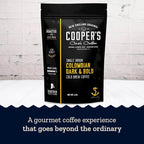 Cold Brew Coffee Colombian Reserve Single Origin Coarsely Ground Coffee - 2 lb. Bag - Dark Roast
