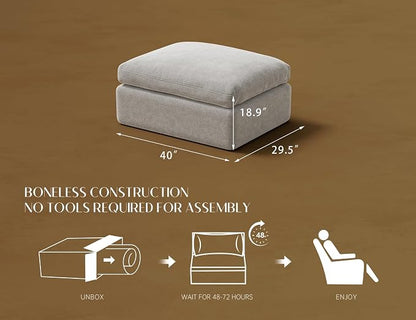 ohllob Ottoman for Cloud Sectional Couches Living Room - Image 2