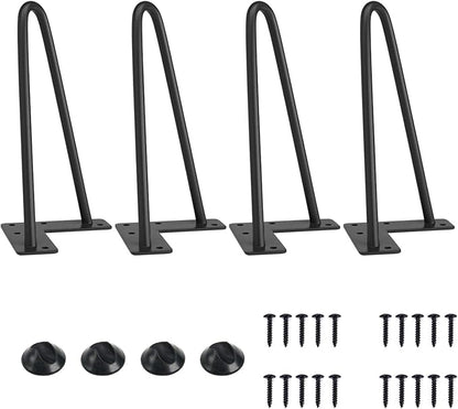 SMARTSTANDARD 8 Inch Heavy Duty Hairpin Furniture Legs, Metal Home DIY Projects by SMARTSTANDARD