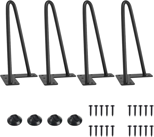 SMARTSTANDARD 8 Inch Heavy Duty Hairpin Furniture Legs, Metal Home DIY Projects by SMARTSTANDARD