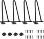 SMARTSTANDARD 8 Inch Heavy Duty Hairpin Furniture Legs, Metal Home DIY Projects by SMARTSTANDARD