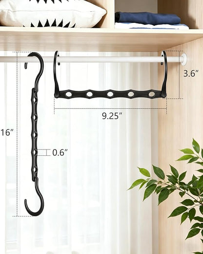 AMKUFO Hangers-Space-Saving 8 Pack Space-Saver, College-Dorm-Room-Essentials - Image 2