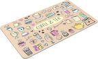 Fun Coffee Machine Mat-Espresso Tray for Coffee Bar Under Coffee Pot Mat, Coffee Maker Mat for Countertop, Dish Drying Mat, Coffee Mat, Absorbent Mat, Kitchen Counter Drying Pad
