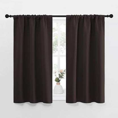 NICETOWN Kitchen Curtains, Short Blackout Curtains & Drapes, Energy Smart Noise by NICETOWN