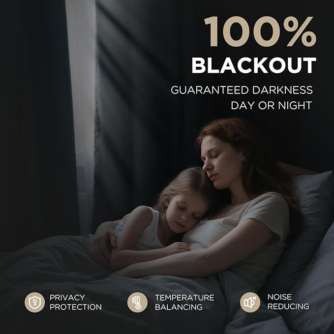 Joydeco Linen Blackout Curtains - Image 3