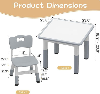 GAOMON Kids Table and 2 Chairs Set - Image 6