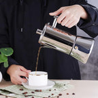 Easyworkz Diego Stovetop Espresso Maker Stainless Steel Italian Coffee Machine Maker 12Cup 17.5 oz Induction Moka Pot