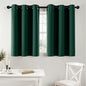 MIULEE Blackout Curtains for Bedroom 2 Panel 40 x 36 Inch Long Hunter Green | by MIULEE
