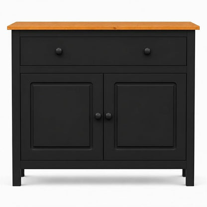 From the Tree Furniture 44" Wide Black & Pine Top Solid Pine Shaker Sideboard - Image 3