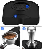 NuLink Silicone Gel Coffee Tamper Mat, Espresso Silicone Tamper Mat, Silicone Tamping Pad for Barista Tool Home Kitchen Bar Coffee Shop