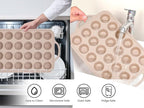Vinino 2Pack Mini Silicone Muffin Pans for Baking with Metal Reinforced Frame, 24 Cups Mini Size Nonstick Cupcake Pan, BPA Free Oven Dishwasher Safe Baking Mold for Muffins Cupcakes