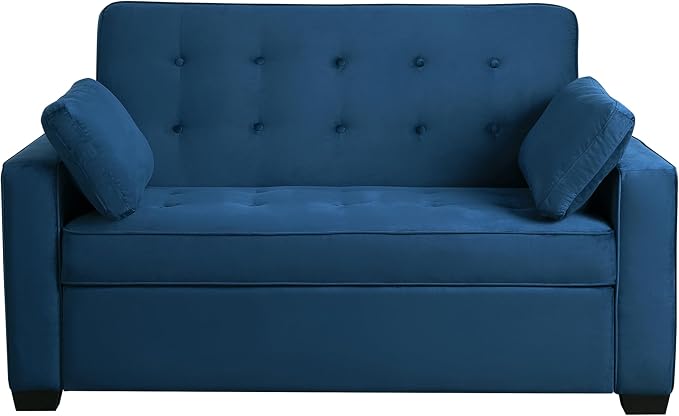 Serta Ainsley 66.5" Convertible Sleeper Loveseat, Full Size, Dreamcoil Comfort - Image 2