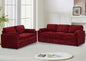 2 Pieces Chenille Sofa Set by LESOFAIR