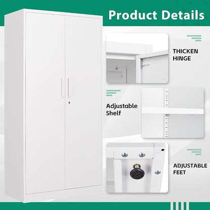 Letaya Metal Locker, Steel Wardrobe Storage Cabinets - Image 6