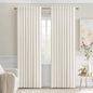 MIULEE Ivory Back Tab Blackout Curtains 52x84 Inch Length 2 Panels Set | Rod by MIULEE