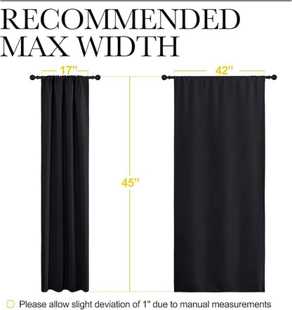 NICETOWN Black Out Short Curtain Panels - Image 7