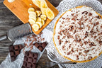 A Blend Above Banana Cream No-Bake Dessert Mix, 3 Pack, No-Bake Cheesecake, Fruit Dip, Dessert Mix, Bagel Topping, Frosting, Cheesecake Filling, Quick and Easy to Make, Makes 16 Ounces, Cream Cheese,