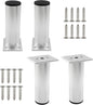 Set of 4 Aluminum Alloy Furniture Legs 4.7 Inch Height, 1.5 Inch Diameter by Kyuionty