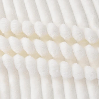 BEDELITE Ribbed Jacquard Off White Blankets Queen Size - Image 5