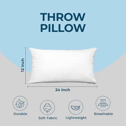 Utopia Bedding Throw Pillows, Decorative 12x24 Pillow Inserts - Image 4