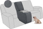 ALIECOM Recliner Sectional Couch Covers L Shape Stretch Corner Reclining by ALIECOM