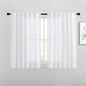 NICETOWN White Sheer Bathroom Curtains Window Treatments, Rod Pocket & Back Tab by NICETOWN