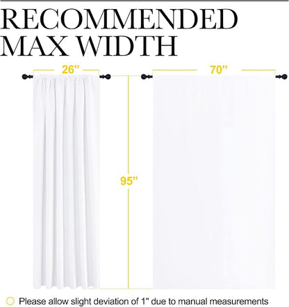 NICETOWN White Bedroom Curtain Panels - Image 7