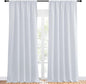 NICETOWN Greyish White Bedroom Curtain Panels by NICETOWN