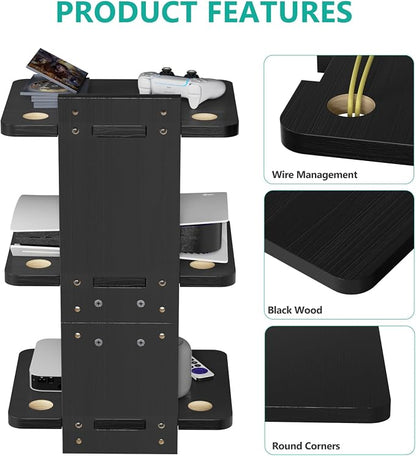 WALI Floating TV Shelf, 3 Tier Projector Shelf - Image 4