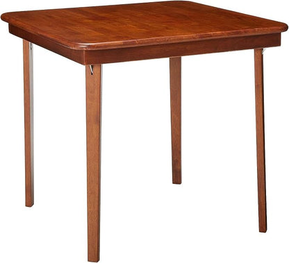 MECO Stakmore Classic Straight Edge Solid Wood Folding Card Table, Cherry Frame - Image 7