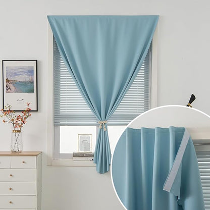 Self Adhesive Curtains, Portable Blackout Curtains Fabric Curtains - Image 5
