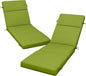 2 Pcs Outdoor Chaise Lounge Cushion 72" x 21" x 3", 4-Section Folding Patio by VOGVOG