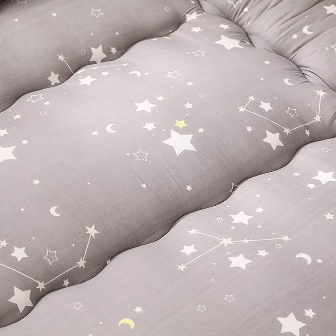 MAXYOYO Grey Constellation Japanese Futon Mattress, Tatami Mat Portable Camping - Image 3