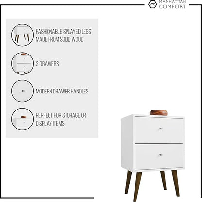 Manhattan Comfort Liberty Mid Century Modern Nightstand - Image 7