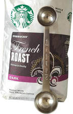 CoaGu Stainless Steel Coffee Scoop Set: Two-Piece Long Handle 1 Tbsp & 2 Tbsp Scoops for Effortless Serving from Large Coffee Bags and Baking Ingredients