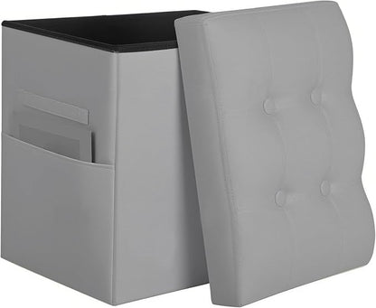 Ottoman with Storage, Ottoman Foot Rest Stool with Handles & Side Pocket. by YourHomeDeservesBetter